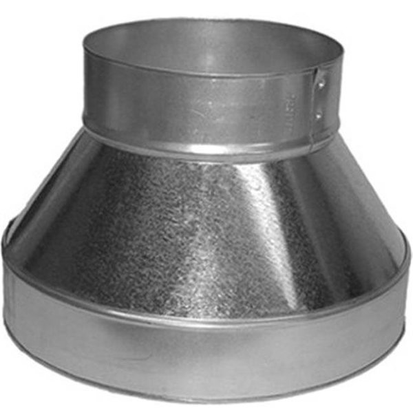 Gray Metal Gray Metal 5X4-311P 5 x 4 in. 26 Gauge Stove Pipe Reducer 5X4-311P